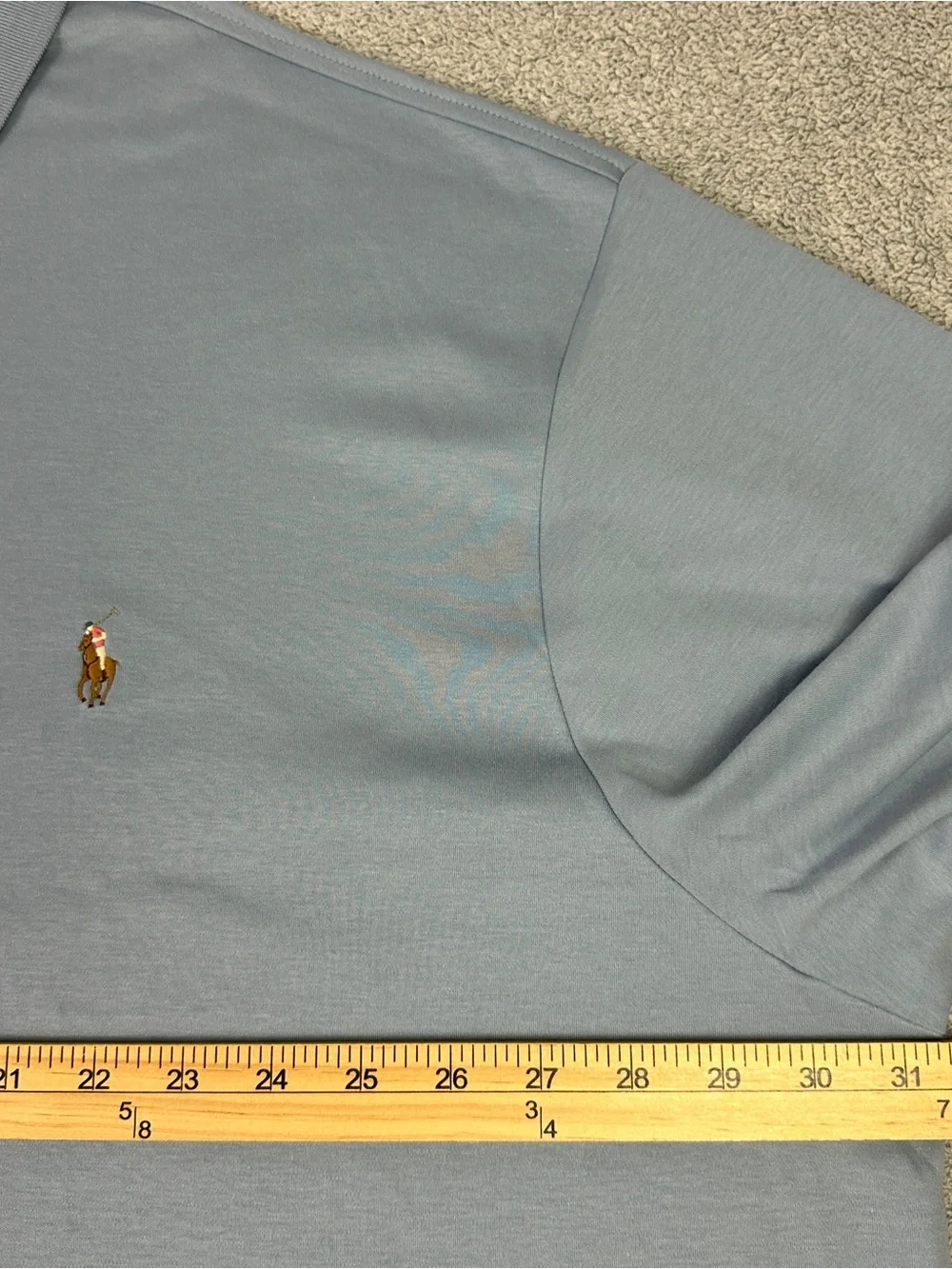 Polo Ralph Lauren Polo‎ Shirt Mens 4XB Blue Big & Tall Classic Pony Stretch NEW